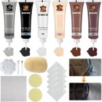 Kit de r�paration pour cuir synth�tique 6 couleurs avec gants �pais �ponge et serviette kit de r�paration ...