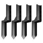 Kit de r�paration dancrages de poteaux - duoku - 35 x 35 pouces - acier - paquet de 4 piquets