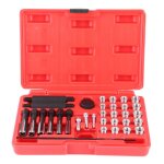 Kit de rparation de filetage de bougie de prchauffage 33 pices outils et guide de taraudage