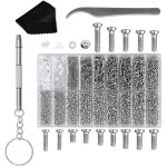Kit de rparation lunettes vis et tournevis magntique 1000 pices pour montres lunettes et bijoux