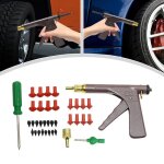 Kit de r�paration de pneu de voiture tubeless avec bouchons pour moto voiture et scooter - 16 bouchons ...
