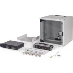 Kit r�seau 10 pouces 6u - digitus - soho pro dn - 49100 - switch 8 ports - panneau 12 ports - 10x c�bles ...