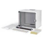 Kit r�seau 19 - digitus - armoire 9u - �tag�re 1u - panneau 24 ports - gris