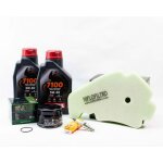 Kit r�vision filtres bougies pour piaggio mp3 500 lt ie business de 2011 � 2013 - motul 7100 5w40 2l