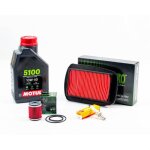 Kit r�vision filtres bougies pour yamaha mt - 125 de 2014 � 2019 - motul 5100 10w40 1l