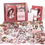 Kit de scrapbooking vintage 140 pi�ces - fournitures artistiques classiques et esth�tiques pour journaux ...
