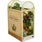 Kit serre - livres en bois diy avec lumire led meubles book nook kit dtagre livres puzzle 3d cadeaux ...