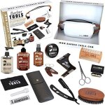 Kit / set / coffret dentretien et de soin pour barbe avec soin de barbier cosmetique made in france barber ...