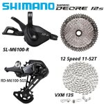 Kit shimano deore m6100 1x12 vitesses d�railleur sl - r / rd cassette 11 - 52t sunshine cha�ne newbie ...