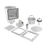 Kit skimmer de surface piscine avec panier amovible ? �cumeur et buse d?entr�e compatible pompes