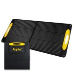Kit solaire - aqiila - 100w - panneau solaire pliable - taux de conversion 215% - ip65 rsistant  leau ...