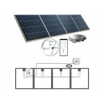 Kit solaire - revolt - 400 w - 4 panneaux monocristallins - convertisseur mppt - couleur argent�