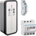 Kit solaire - hager - witty borne 1x7kw m3t2s rfid - gestionnaire flow - compteur pv 230v