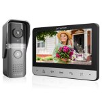 Kit de sonnette vido avec cran de 7 pouces interphone vido domestique avec camra conversation bidirectionn ...