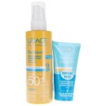 Uriage barisun spray invisible spf50 200ml et aprs soleil 50ml