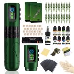 Kit de stylo de machine � tatouercalculateur dencre grossi�re les 6course r�glablealimentation par batterie ...