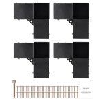 Supports de pergola - duoku - ssc4 - 4 pices - acier - 3 voies robustes