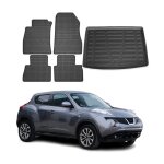 Kit tapis de sol et coffre pour nissan juke 2010 - 2019 tpe noir Kit tapis de sol et coffre pour nissan juke 2010 - 2019 tpe noir