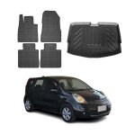 Kit tapis de sol et coffre pour nissan note e12 2012 - 2016 tpe noir Kit tapis de sol et coffre pour nissan note e12 2012 - 2016 tpe noir