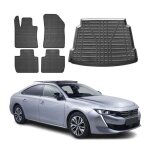 Kit tapis de sol et coffre pour peugeot 508 2018 - 2024 berline tpe noir Kit tapis de sol et coffre pour peugeot 508 2018 - 2024 berline tpe noir