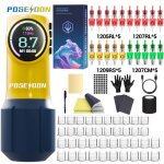 Kit de tatouage nouveau kit de stylo de tatouage jaune pour maquillage permanent kit de machine de tatouage ...