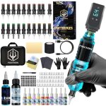 Kit de tatouage v5 kit de stylo de tatouage haute puissance pour maquillage permanent kit de machine ...