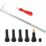 Kit de tire - valve - - 1pcs tire - valve + 5pcs valves tubeless - durable - universel - entretien pneu ...