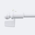 Kit tringle � rideaux sans - per�age extensible 30 - 45cm blanc - boulet