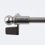 Kit tringle � rideaux sans - per�age extensible 60 - 80cm nickel mat - boulet