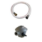 Kit tuyau flexible de gaz + dtendeur quick - on propane 27mm flexible + dtendeur quick - on propane ...