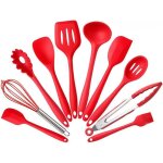 Kit dustensiles de cuisine en silicone 10 pices sans bpa contient 2 x spatule cuillre de cuisine louche ...