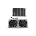 Kit de ventilateur solaire 100w 12v panneaux solaires tanches pour ventilation de serre odipie