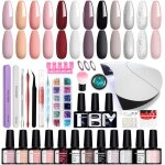 Kit vernis semi permanent complet 12 couleurs vernis gel et 36w lampe uv base et matt top coat kit outils ... Kit vernis semi permanent complet 12 couleurs vernis gel et 36w lampe uv base et matt top coat kit outils ...