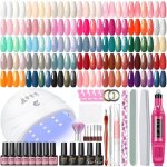 Kit vernis semi permanent complet - 35 couleurs avec ponceuse pour ongles lampe uv / led base et top ... Kit vernis semi permanent complet - 35 couleurs avec ponceuse pour ongles lampe uv / led base et top ...