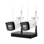 Kit de vid�osurveillance wifi hikvision 2 cam�ras bullet 4mp + enregistreur nvr 4 canaux poe - ds - j142i ...