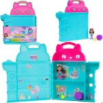 Kit de voyage pour la maison du chat de gabi avec figurine de gabi 33 cm