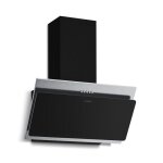 Klarstein alessia hotte aspirante 60 cm hotte d�corative inclin�e 404 m� / h led a + + + 3 vitesses inox ...