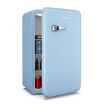 Klarstein audrey evo mini - rfrigrateur 90 l mini frigo mini bar design rtro silencieux compact bleu ...