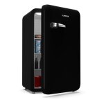 Klarstein audrey evo r�frig�rateur 112 l silencieux compact mini frigo mini bar design r�tro noir