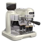 Klarstein bella caf machine  expresso broyeur machine  caf barista 19 bars mousse de lait 2 tasses ...