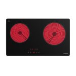 Klarstein ceramease slim plaque de cuisson vitrocramique table de cuisson vitrocramique 2 foyers 4 ...