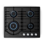Klarstein ignito plaque de cuisson gaz 4 brleurs 8000w minuterie scurit flamme allumage lectrique ...