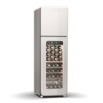 Klarstein shirley cave  vin 2 zones appareil 2 - en - 1 conglateur inclus 60 bouteilles 206 l design ...