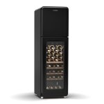 Klarstein shirley cave  vin 2 zones appareil 2 - en - 1 conglateur inclus 60 bouteilles 206 l design ...