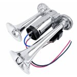 Klaxon double 600db 12v ? kit avec compresseur universel pour voiture moto camion bateau