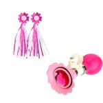 Klaxon et sonnette de vlo pour enfants avec 2 banderoles  poigne accessoires de vlo pour filles et ...