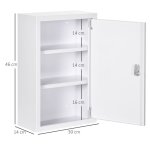 Kleankin armoire � pharmacie armoire � pharmacie armoire � pharmacie verrouillable avec 3 couches et ...