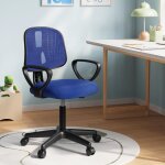 Klihome chaise de bureau pour enfants chaise � roulettes ergonomique chaise pivotante r�glable en hauteur ...