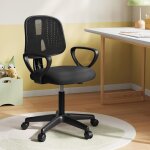 Klihome chaise de bureau pour enfants chaise � roulettes ergonomique chaise pivotante r�glable en hauteur ...