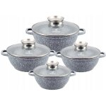 Klönberg 8 - piece pot set 1. 7 / 2. 6 / 3. 9 / 4. 8 l antiadhésif avec couvercle kb3953 Klönberg 8 - piece pot set 1. 7 / 2. 6 / 3. 9 / 4. 8 l antiadhésif avec couvercle kb3953